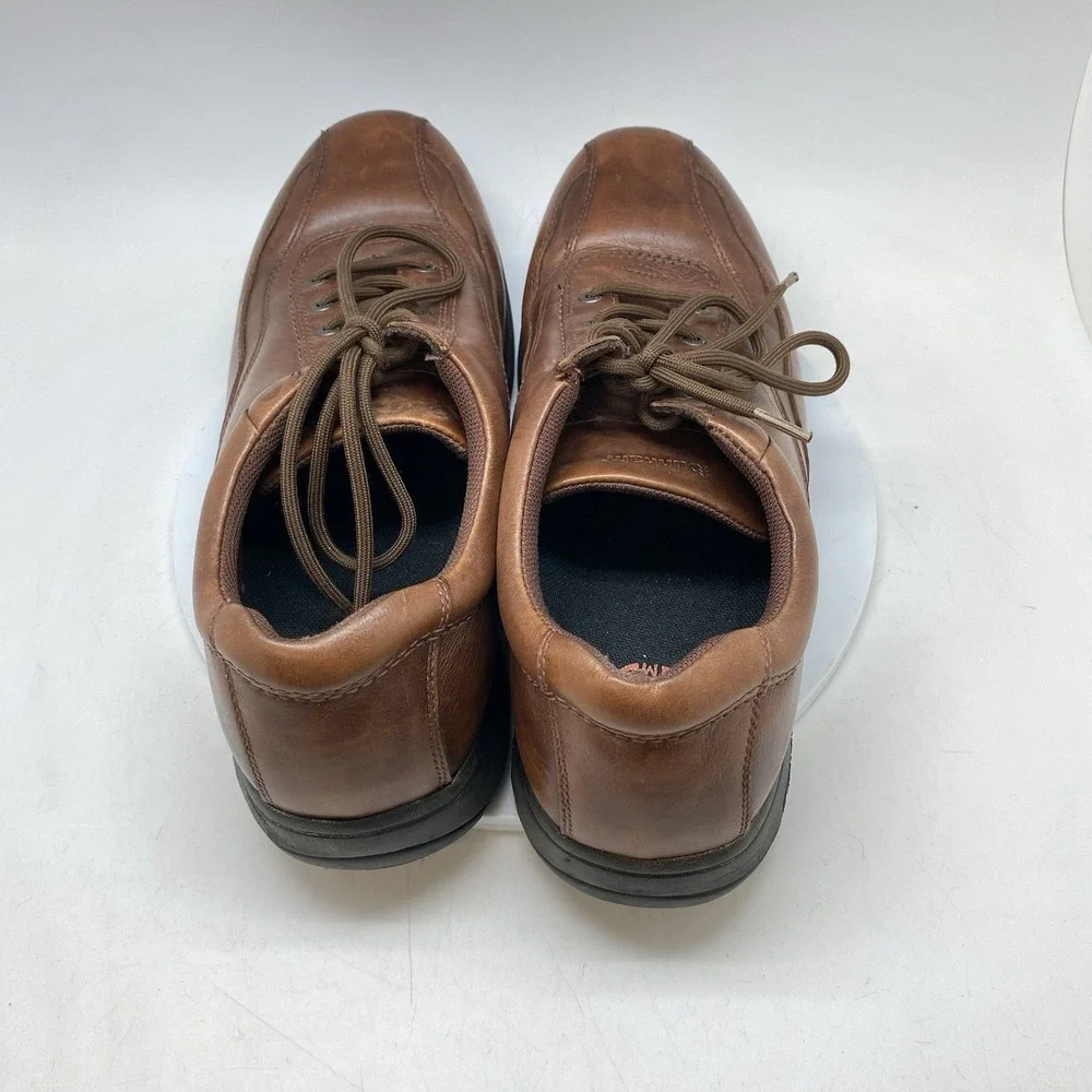 Dunham Highland Park Casual Oxfords Mens Size 16 B Brown Leather Lace-Up Shoes